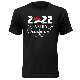 Vianočné tričko s potlačou "Family Christmas"