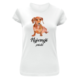 Tričko s potlačou "Najvernejší priateľ - Dachshund"