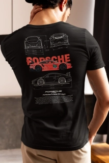 Autičkárske tričko PORSCHE 911 GT3 RS ROSA