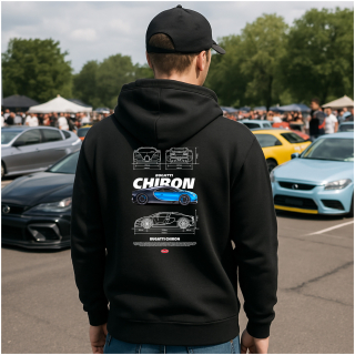 Mikina s potlačou BUGATTI CHIRON