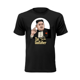 Vtipné tričko s potlačou "The Godfather - Kim Čong-un"
