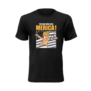Vtipné tričko s potlačou "MERICA! - Donald Trump"