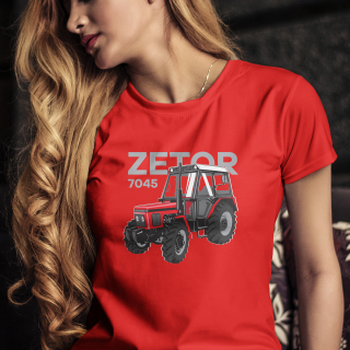 VÝPREDAJ Tričko s potlačou Zetor 7045